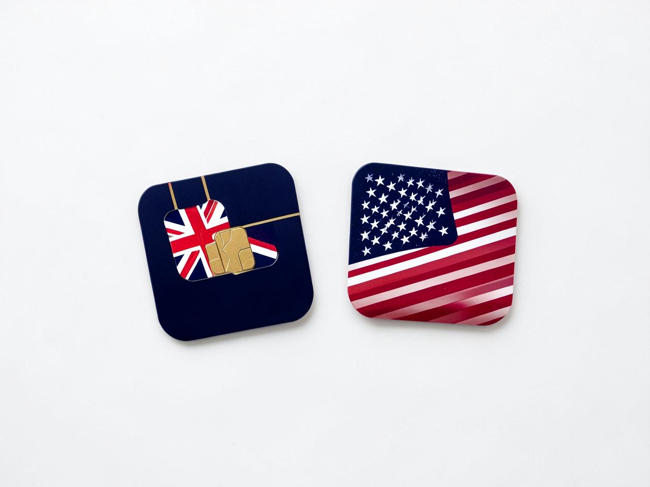 UK and US physical SIM cards